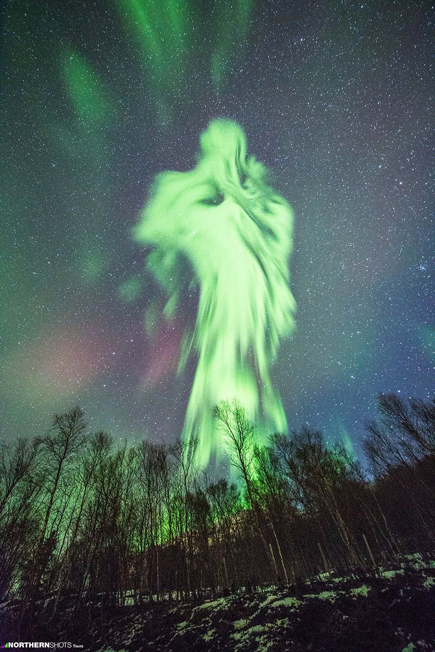 Famous northern lights photograph by northern shots in tromsø, norway